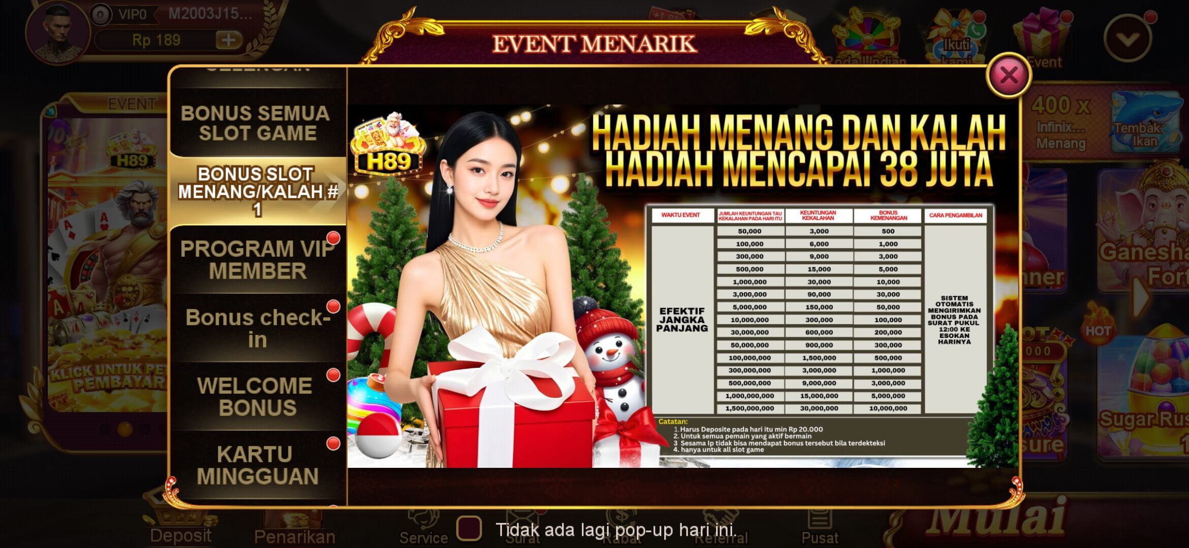 H89 Interface Screenshot 3